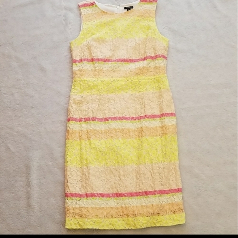 SHIPS FREE Ann Taylor pastel lace dress